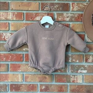“Little Dude” Embroidered Bubble Onesie (3-6m)